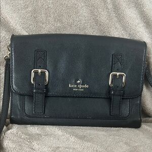Kate Spade Black Leather Shoulder Bag